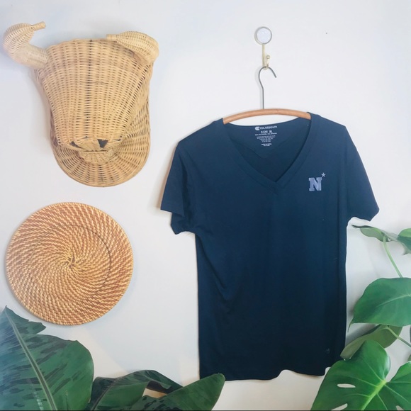 Naval Acadamy Tops - NWOT Navy Naval Academy V Neck Athletic Shirt